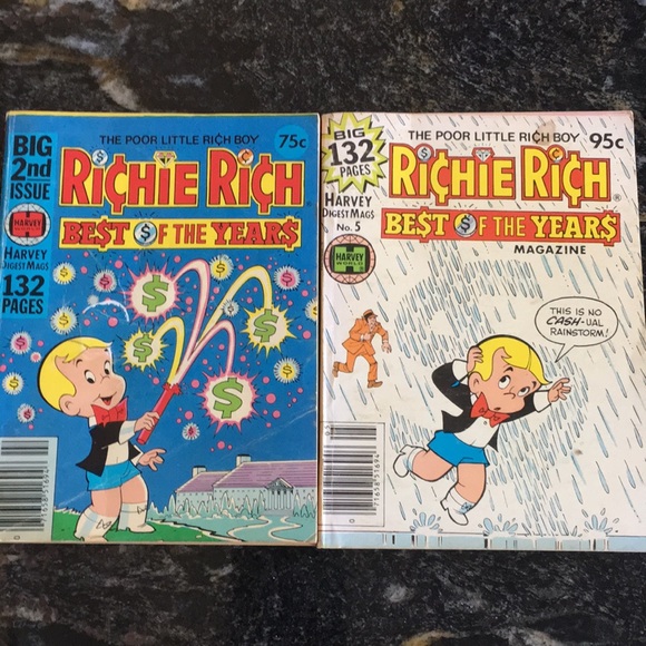 Vintage Richie Rich Best Of Years Digests - Picture 1 of 3